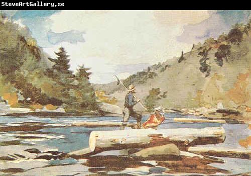 Winslow Homer Hudson River, Logging